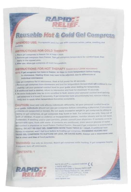 REUSABLE HOT/COLD GEL COMPRESS DIRECT TO SKIN @ HYGIENIQUE