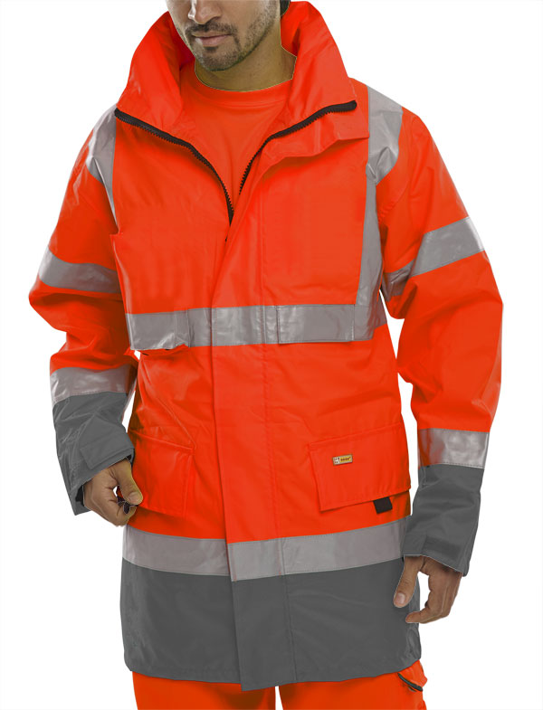 TWO TONE BREATHABLE TRAFFIC JACKET - BD109REGY