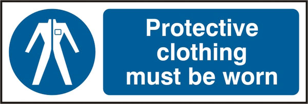 PROTECTIVE CLOTHING MUST BE WORN SIGN - BSS11380